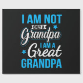 おじいちゃんだけでなく、おじいちゃん素晴らしだ ラッピングペーパー (フラット)