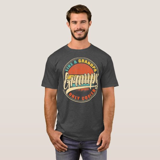 おじいちゃんだけのクールヴィンテージレトロ Tシャツ (正面フル)