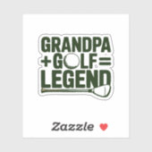 おじいちゃんってゴルフ見てよ シール (シート)