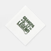 おじいちゃんってゴルフ見てよ スタンダードランチョンナプキン (角)