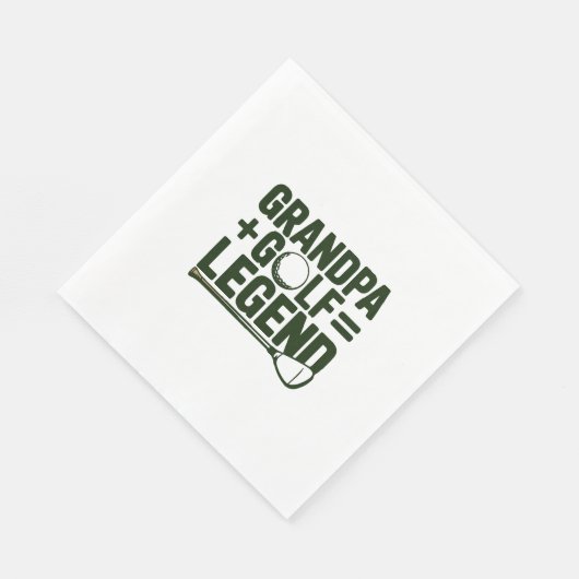 おじいちゃんってゴルフ見てよ スタンダードランチョンナプキン (角)