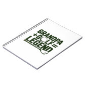 おじいちゃんってゴルフ見てよ ノートブック (左側)