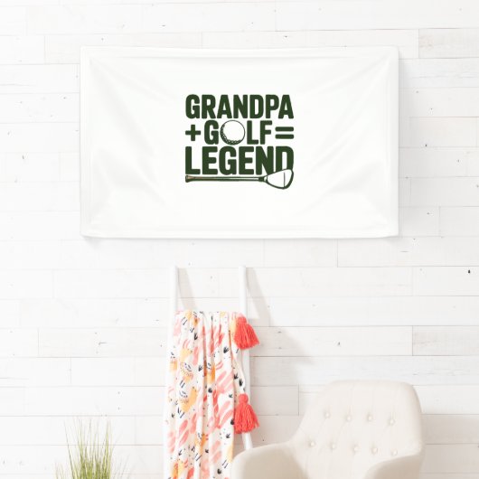 おじいちゃんってゴルフ見てよ 横断幕 (インサイチュ)