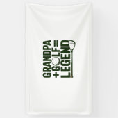 おじいちゃんってゴルフ見てよ 横断幕 (縦)