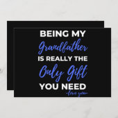 おじいちゃんであることは本当に唯一の贈り物 シーズンカード (正面/裏面)