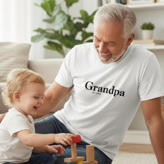 おじいちゃんです モダンTシャツ Tシャツ