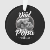 おじいちゃんというのは名誉でPaPaは高価だ オーナメント (正面)