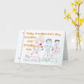 おじいちゃんとおじいちゃんのデイカード カード (黄色い花)