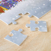 おじいちゃんとおばあちゃんからのクリスマスの挨拶 ジグソーパズル (側面)