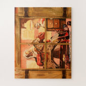 おじいちゃんとおばあちゃんからのクリスマスの挨拶 ジグソーパズル (縦)