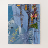 おじいちゃんとおばあちゃんからのクリスマスの挨拶 ジグソーパズル (縦)