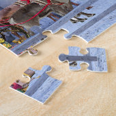 おじいちゃんとおばあちゃんからのクリスマスの挨拶 ジグソーパズル (側面)