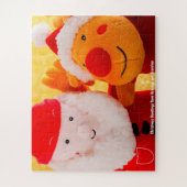 おじいちゃんとおばあちゃんからのクリスマスの挨拶 ジグソーパズル (縦)