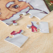 おじいちゃんとおばあちゃんからのクリスマスの挨拶 ジグソーパズル (側面)