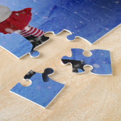 おじいちゃんとおばあちゃんからのクリスマスの挨拶 ジグソーパズル (側面)