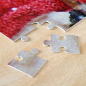 おじいちゃんとおばあちゃんからのクリスマスの挨拶 ジグソーパズル (側面)