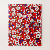 おじいちゃんとおばあちゃんからのクリスマスの挨拶 ジグソーパズル (縦)