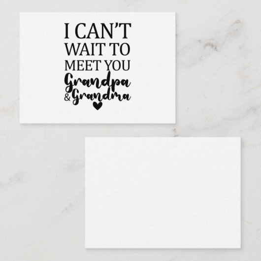 おじいちゃんとおばあちゃんに会うのが待ち遠しい ノートカード (正面/裏面)