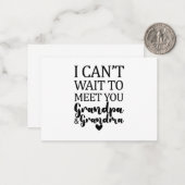 おじいちゃんとおばあちゃんに会うのが待ち遠しい ノートカード (正面/裏面インサイチュ)