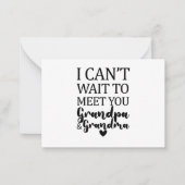 おじいちゃんとおばあちゃんに会うのが待ち遠しい ノートカード (正面)