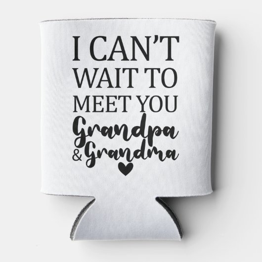 おじいちゃんとおばあちゃんに会うのが待ち遠しい 缶クーラー (正面)