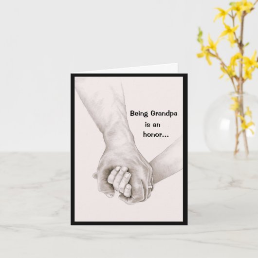 おじいちゃんとおばあちゃんのお父さん カード (黄色い花)