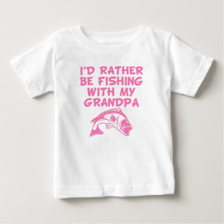 おじいちゃんとは魚釣りになりたいんだ ベビーTシャツ