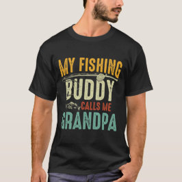 おじいちゃんと呼ぶ釣り仲間 Tシャツ