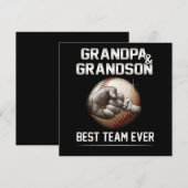 おじいちゃんと孫　史上最高のチーム！ 招待状 (正面/裏面)