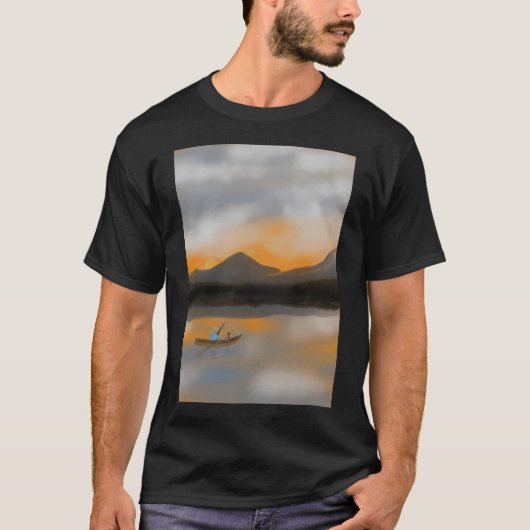 おじいちゃんと釣り Tシャツ (正面)