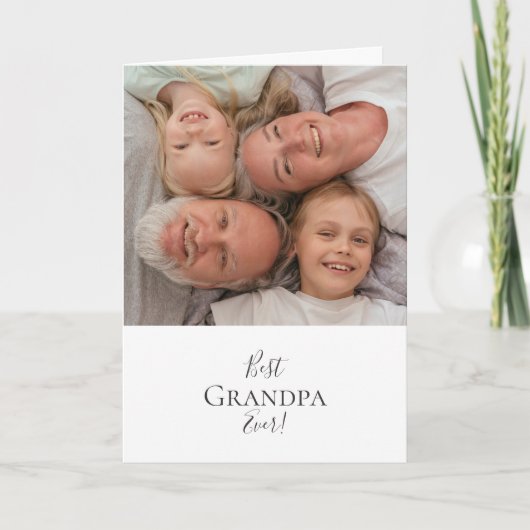 おじいちゃんにとって幸せ最高のな父の日よ！カード カード (正面)