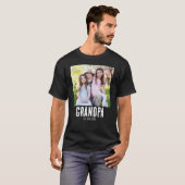 おじいちゃんになったフォトグランジテキストTシャツ Tシャツ (正面フル)