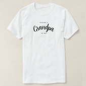 おじいちゃんになった年 白 Tシャツ (デザイン正面)