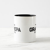 おじいちゃんになった年 Modern Grandpa Est. ツートーンマグカップ (中央)