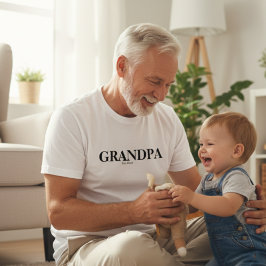 おじいちゃんになった記念Tシャツ Tシャツ