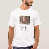 おじいちゃんになりましたギフト 写真 Tシャツ (正面)