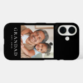 おじいちゃんになりました 写真 ブラック Case-Mate iPhoneケース (裏面 (横))