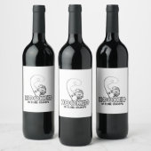 おじいちゃんになることに夢中になっている ワインラベル (ボトル)