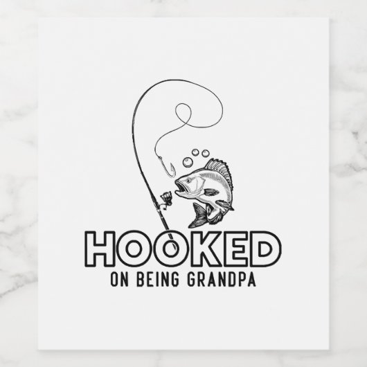 おじいちゃんになることに夢中になっている ワインラベル (シングルラベル)