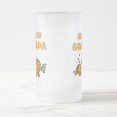 おじいちゃんにはまっている フロストグラスビールジョッキ (中央)