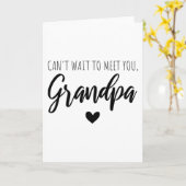 おじいちゃんに会うのを待てよ カード (黄色い花)