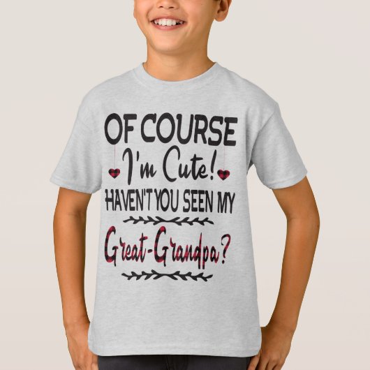 おじいちゃんに会って、もちろん私は素晴らし可愛い Tシャツ (正面)