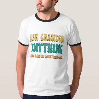 おじいちゃんに何でも聞いて 面白い おじいちゃんの格言 Tシャツ