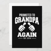 おじいちゃんに昇格おもしろい 招待状 (正面/裏面)