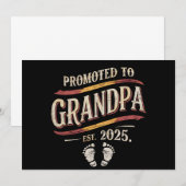 おじいちゃんに昇格2025 おじいちゃんになります 2025 案内状 (正面/裏面)