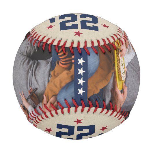 おじいちゃんに昇進 | New祖父写真ベースバ 野球ボール (正面)