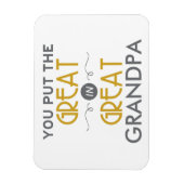 おじいちゃんに素晴らし入れ素晴らしなさい マグネット (縦)