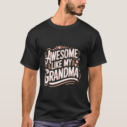 おじいちゃんに負けないすごいおばあちゃん 2 Tシャツ (正面)