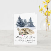 おじいちゃんのおじいちゃんのお目出とう カード (黄色い花)