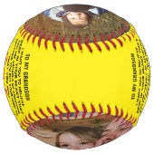 おじいちゃんのおばあちゃんから孫へカスタム2写真 ソフトボール (裏面)